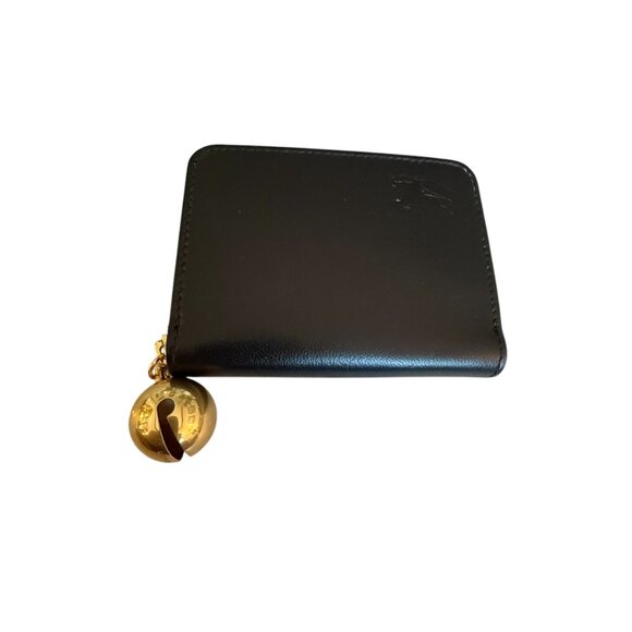 Burberry EKD Black Leather zip Wallet 8079212 - Picture 2 of 14